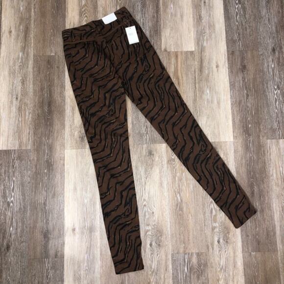 WeWoreWhat Tiger Stripe Piped Stiletto Slit The Icon Jeans 27 - Picture 6 of 11
